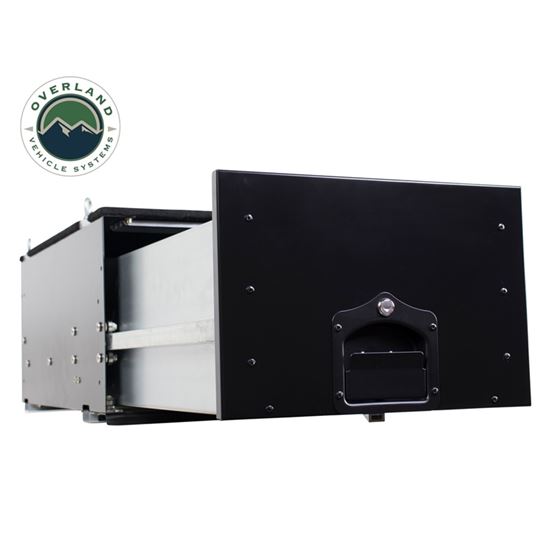 Cargo Box With Slide Out Drawer Size  Black Powder Coat 1