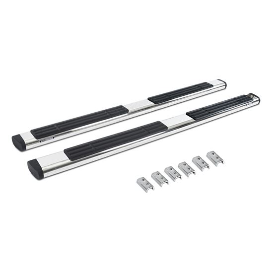 6" OE Xtreme Side Steps with Mounting Brackets Kit - Polished Stainless Finish 1