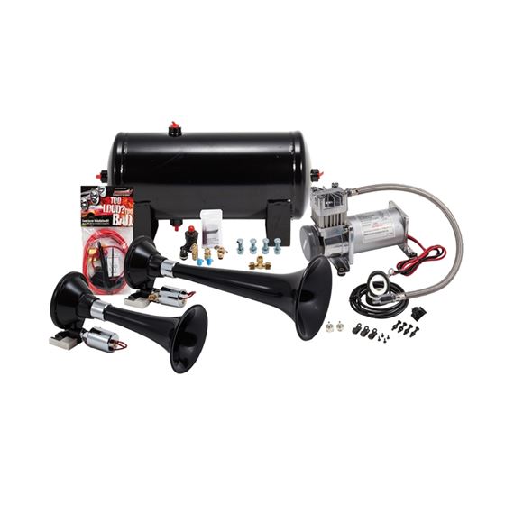 Problaster Complete Abs Dual Train Horn Package With Dual Solenoids And 150 Psi Sealed Air System 1