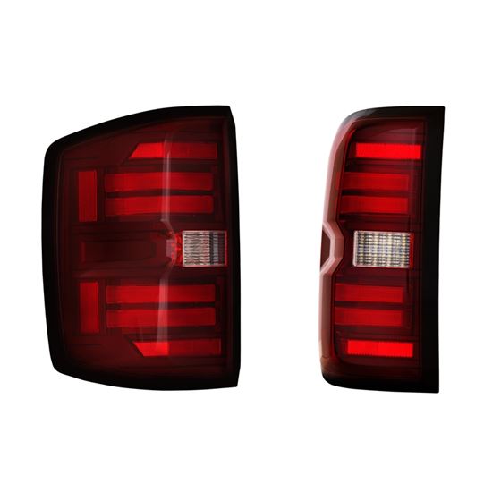 XB LED Tail Lights: Chevy Silverado (14-19) (Pair / Red) (Gen 2) (LF728) 1