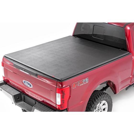 Ford Soft Tri-Fold Bed Cover 17-20 F-250/F-350 Super Duty-6.5 Foot Bed Rough Country 1