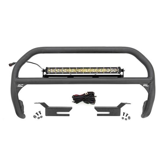 Nudge Bar 20 Inch Chrome Single Row LED Ford Bronco 4WD 2021 1