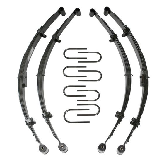 Lift Kit 354 Inch Lift Includes FrontRear Leaf Springs FrontRear Bushing Kits FrontRear U Bolt Kits