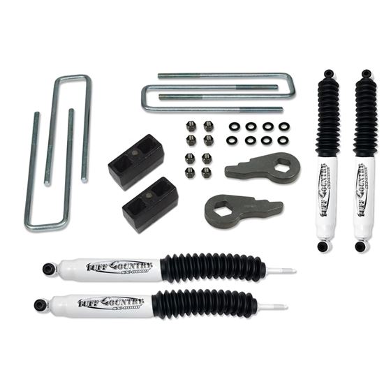 2 Inch Lift Kit 9906 SilveradoSierra 1500 with Rear Lift Blocks and SX8000 Shocks Tuff Country 1