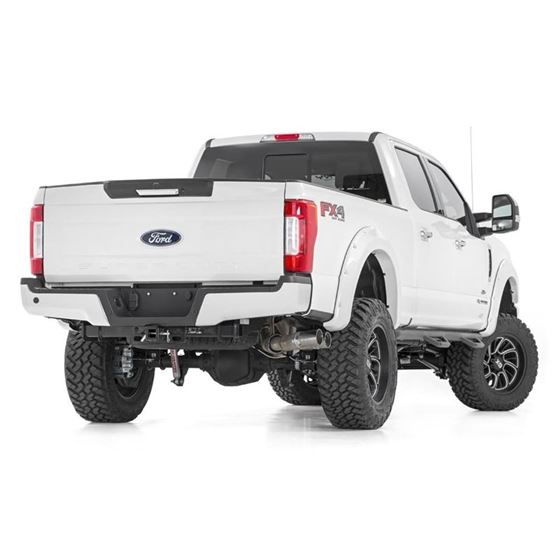 4.5 Inch Suspension Lift Kit w/Front Drive Shaft and V2 Shocks 17-19 F-250/350 4WD Diesel