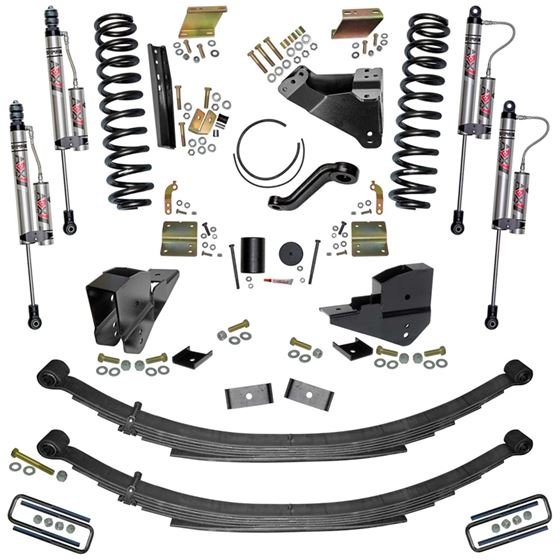 6 In. Lift Kit with Coils Leaf Springs and ADX 2.0 Remote Reservoir Shocks. (F23651KS-X) 1