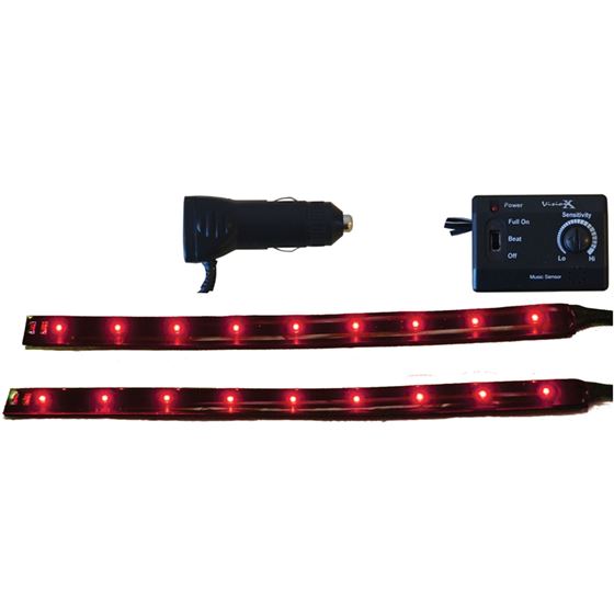 6" Twin Pack Flexible LED Bars Red (4005532) 1 2