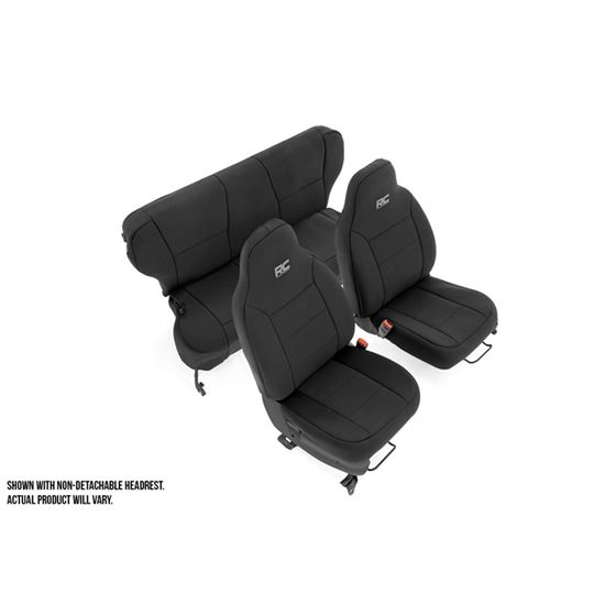 Seat Covers Detachable Headrest FR and RR Jeep Cherokee XJ 2WD/4WD (97-01) (91023) 1