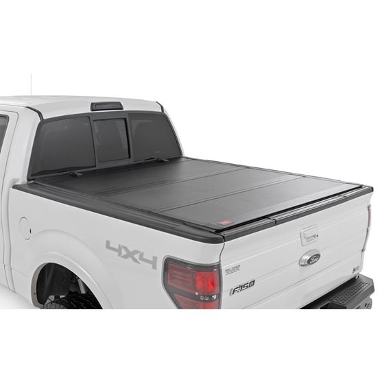 Hard Tri-Fold Flip Up Bed Cover - 5'7" Bed - Ford F-150 (04-14) (49214550) 1