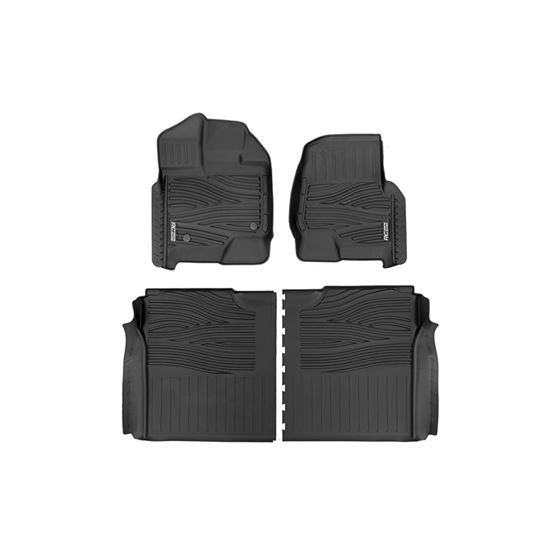 Flex-Fit Floor Mats FR and RR Ford F-150 (15-24)/F-150 Lightning (22-24)/Raptor (17-24) (FF-51512) 1