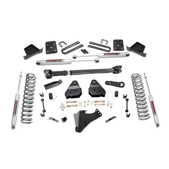6 Inch Suspension Lift Kit w/Front Drive Shaft 17-19 F-250 4WD w/o Overloads Diesel Rough Country 1