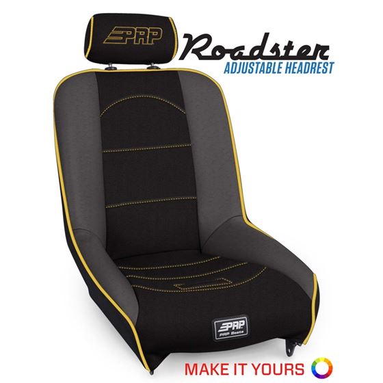 Roadster Low Back Suspension Seat with Adjustable Headrest 1