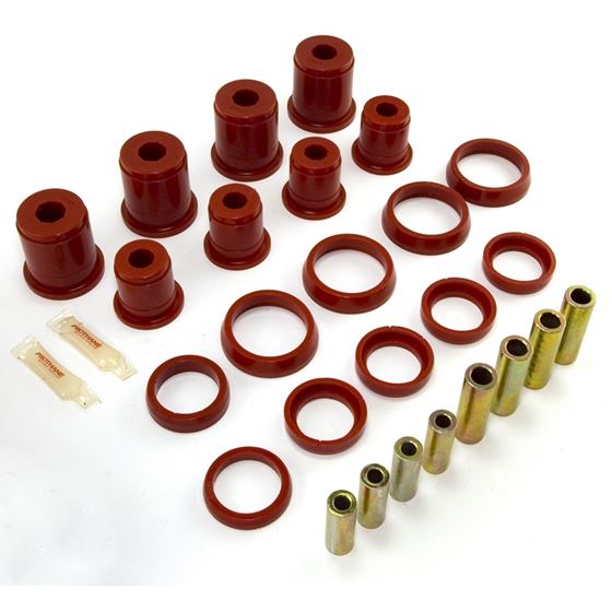 Control Arm Bushing Kit Front Red; 97-06 Jeep Wrangler TJ