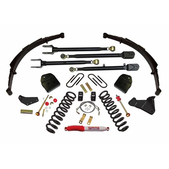 Lift Kit 4 Inch Lift Class II 4Link Conversion System 0507 Ford F250 Super Duty Includes Front Coil