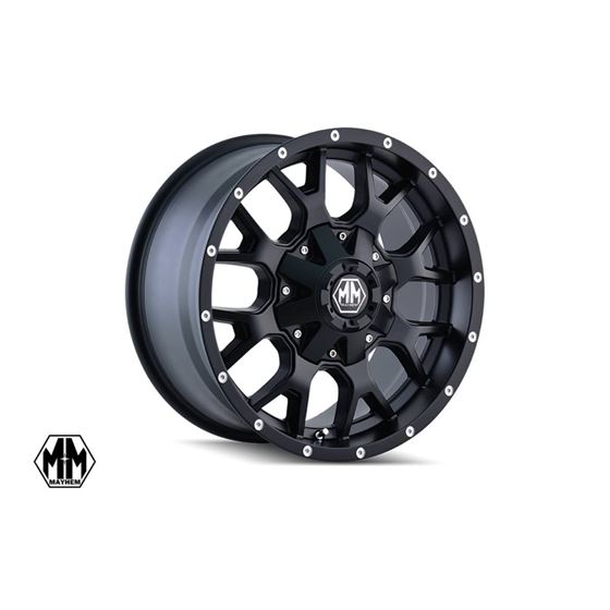 Mayhem Warrior Matte Black 18x9 6x5.5/6x135 -12mm (8015-8937MB) 1