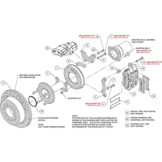 Forged Dynapro Low-Profile Rear Electronic Parking Brake Kit 3