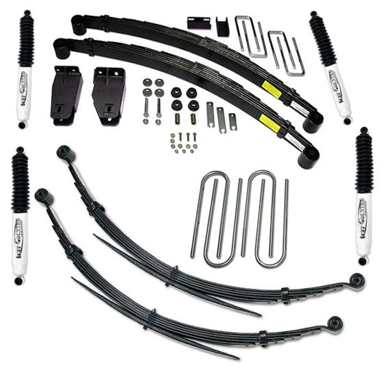4 Inch Lift Kit 8087 Ford F250 4 Inch Lift Kit with Rear Leaf Springs and SX8000 Shocks Fits Models