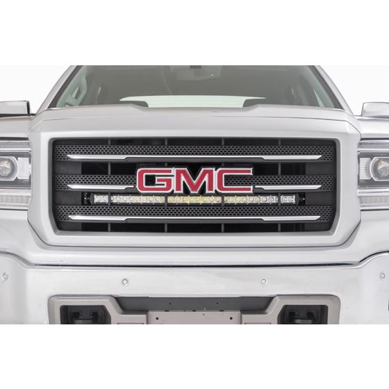 LED Light Kit Behind Grille Mount 30" Chrome Single Row Chevy/GMC 1500 (14-18) (70625) 3