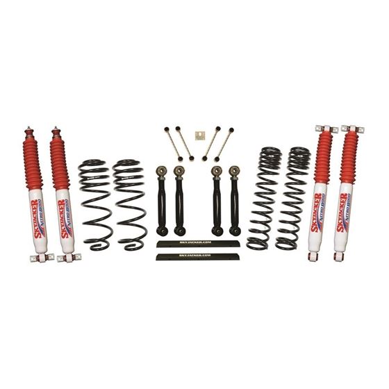 4 Inch Dual Rate Long Travel One Box Kit wAdjustable Front and Rear Lower Flex Links and Nitro 8000