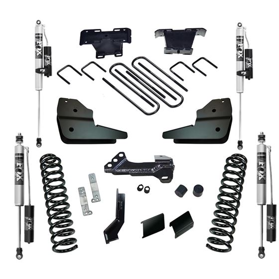 4" Lift Kit w/ FOX 2.0 Reservoir Shocks - 23 F250/350 4WD w/ Diesel Engine (K1028FX) 1