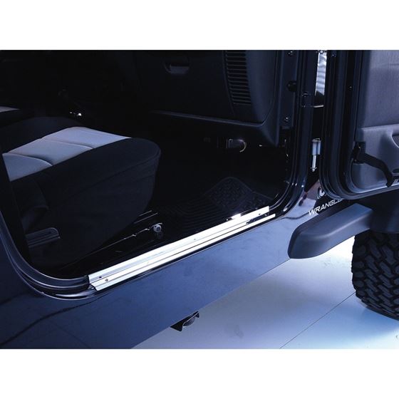 Door Entry Guards Stainless Steel; 97-06 Jeep Wrangler TJ