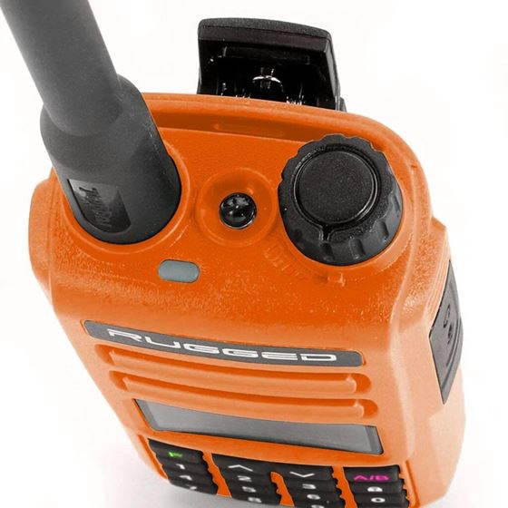 2 PACK - GMR2 Handheld GMRS FRS Radio pair - By Rugged Radios - Safety Orange 3