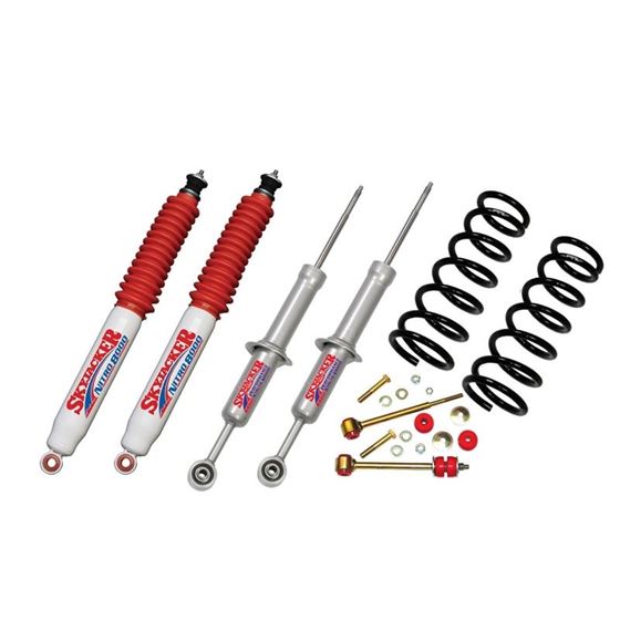 Suspension Lift Kit wShock 3 Inch Lift 0714 Toyota FJ Cruiser Incl Front Struts Rear Coil Springs Re