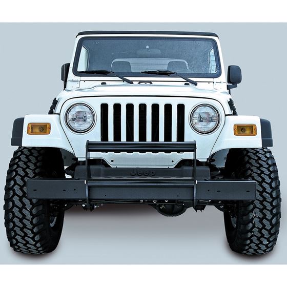 Brush Guard Gloss Black; 97-06 Jeep Wrangler TJ