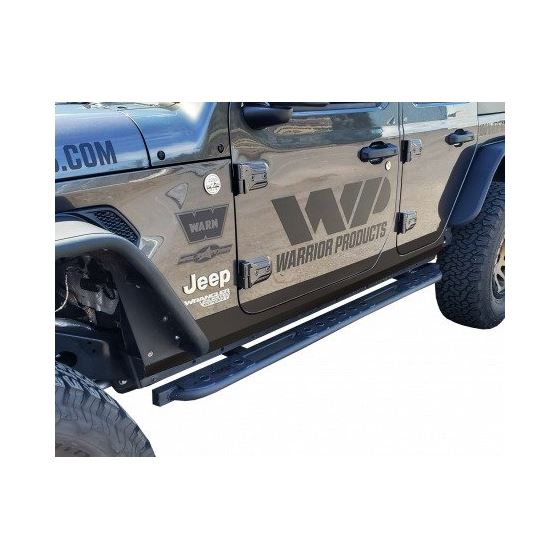 2018-2020 Jeep Wrangler JLU Side Plates (Smooth Black Steel Finish)