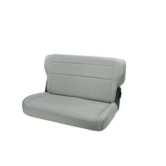 Fold and Tumble Rear Seat Gray; 76-95 Jeep CJ/Wrangler YJ