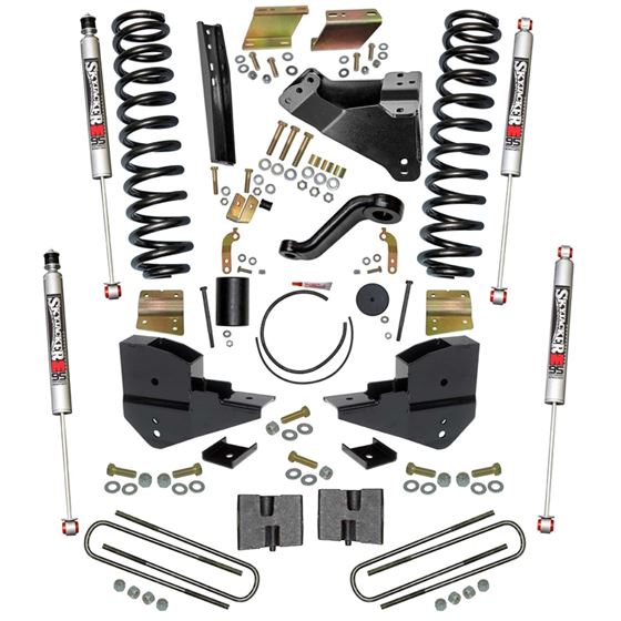 6 in. Suspension Lift Kit with Front Coils Rear Blocks /M95 Monotube Shocks. (F23601K-M) 1