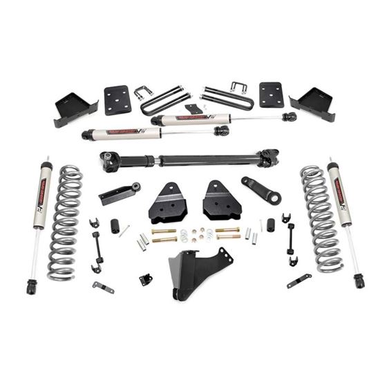 6 Inch Suspension Lift Kit No Overload Springs 4 Inc Axle Diameter w/Front Drive ShaftV2 Shocks 17-1