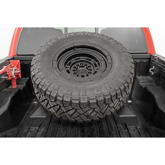 Bed Mount Spare Tire Carrier Universal (5x5.5 6x5.5 6x135 and 5x5.0 Bolt Patterns) (73110) 1