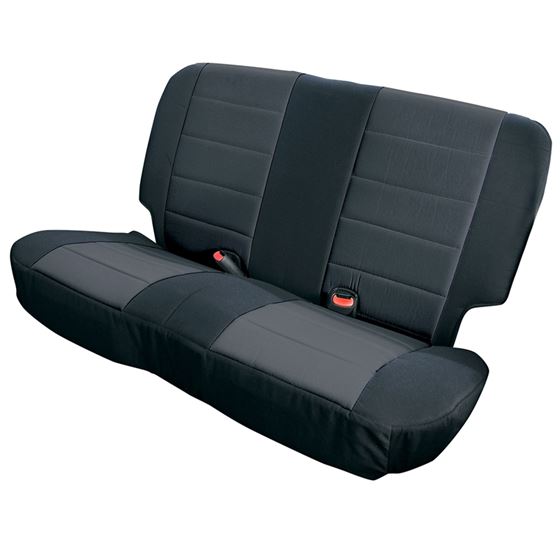 Neoprene Rear Seat Covers Black; 03-06 Jeep Wrangler TJ