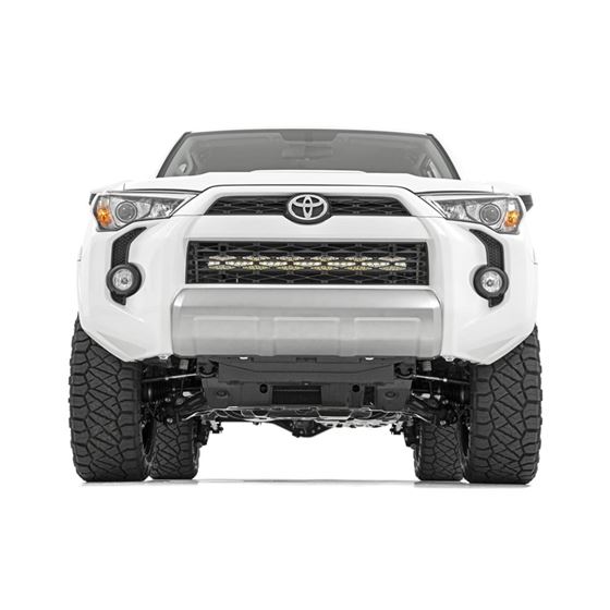 LED Light Kit Bumper Mount 30" Chrome Dual Row White DRL Toyota 4Runner (14-20) (70788) 3