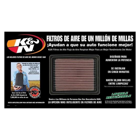K&N POP; Air Filter Display; Spanish 87-5024 1