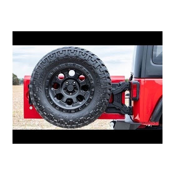 HD Hinged Spare Tire Carrier Kit 0718 Jeep JK 1