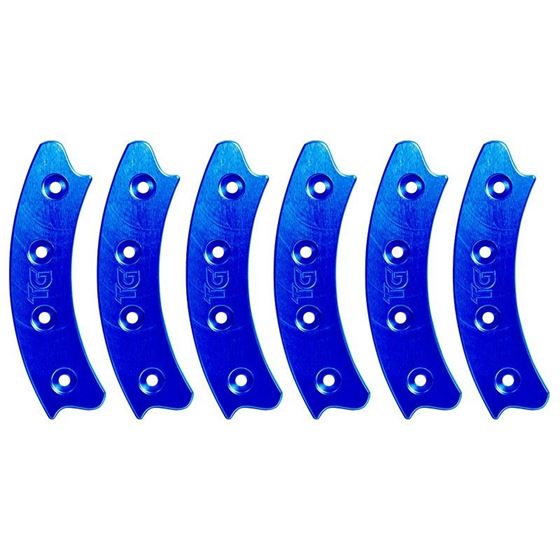 Beadlock Ring Segmented 17 Inch Blue Set Of 6 1