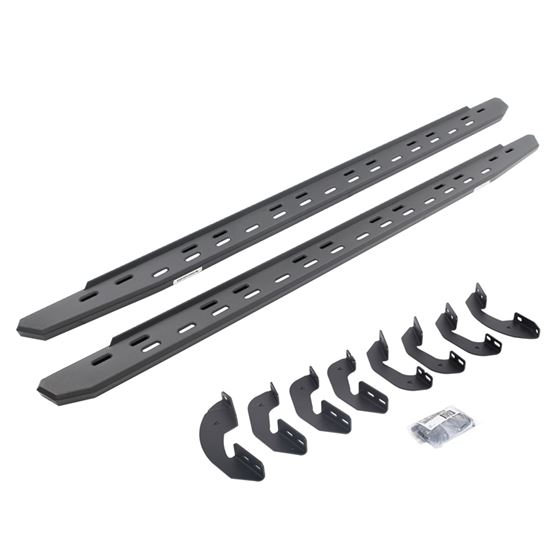 RB30 Slim Line Running Boards with Bracket Kit - Crew Max Only (69641687SPC) 1