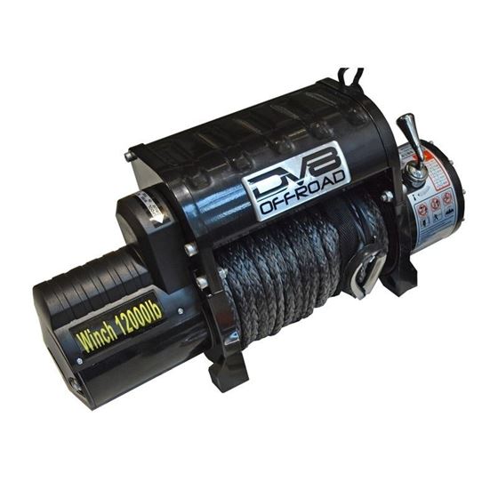 12000 LB Winch Black w Synthetic Line and Wireless Remote 3