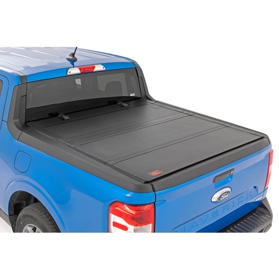 Hard Tri-Fold Flip Up Bed Cover - 4'6" Bed - Ford Maverick (22-23) (49254500) 1