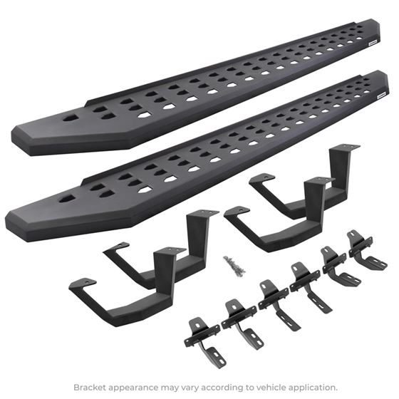 RB20 Running Boards with Mounting Brackets 2 Pairs Drop Steps Kit (6943068020PC) 1