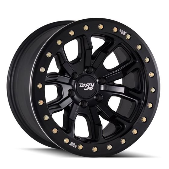DT1 9303 MATTE BLACK WSIMULATED RING 17X9 51397 38MM 108MM 1