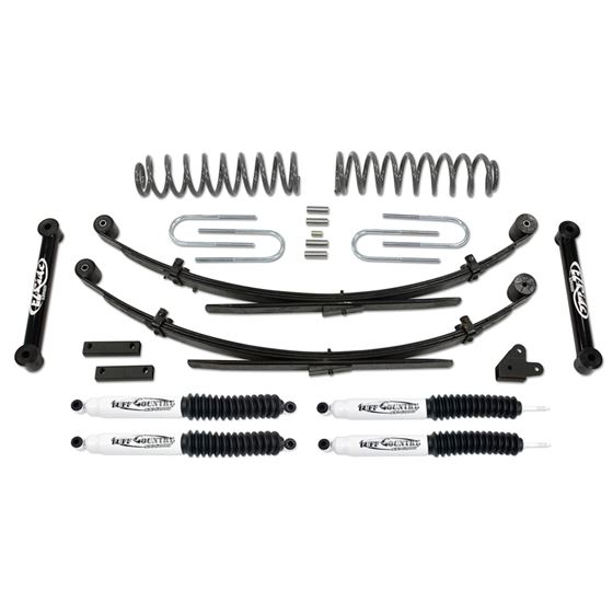 35 Inch Lift Kit 8701 Jeep Cherokee with Rear Leaf Springs w SX6000 Shocks Tuff Country 1