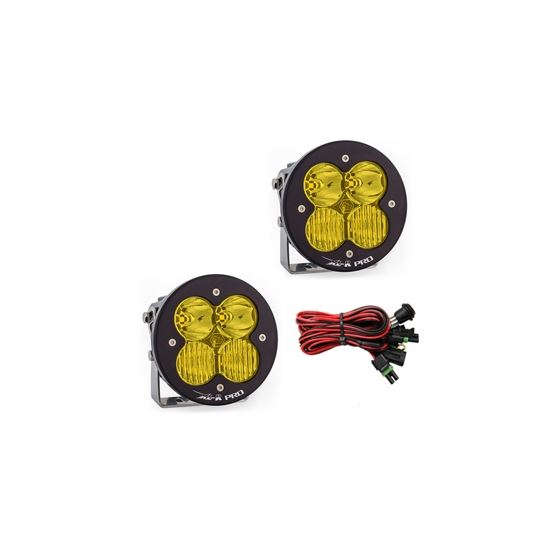 LED Light Pods Amber Lens Driving Combo Pattern Pair XL R Pro Series 1