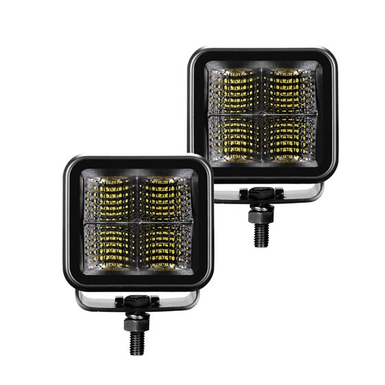 Blackout Series Lights - Pair of 2x2 Cube Flood Light Kit (750200321FCS) 1