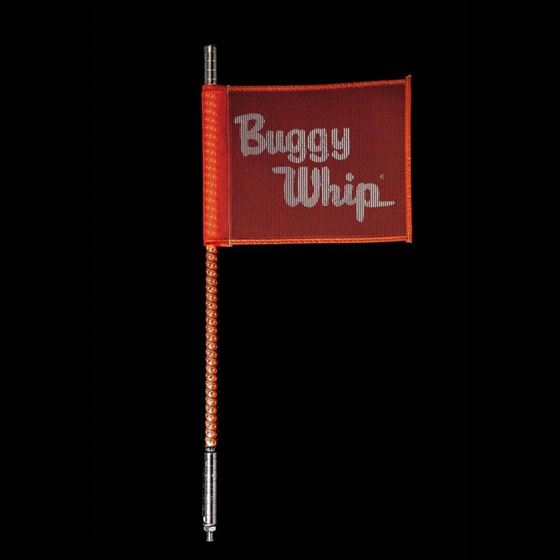 Buggy Whip 2 Red LED Whip Threaded 1