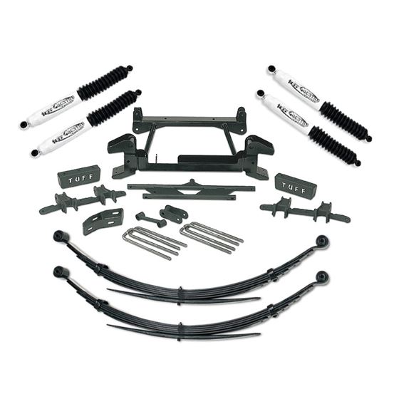 4 Inch Lift Kit 8898 ChevyGMC Truck K1500 with Rear Leaf Springs and SX8000 Shocks Tuff Country 1