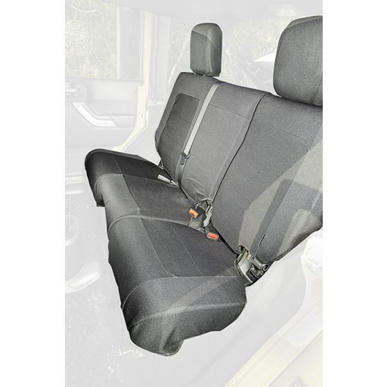 Elite Ballistic Seat Cover Rear Black 4 Door; 07-10 Wrangler JKU