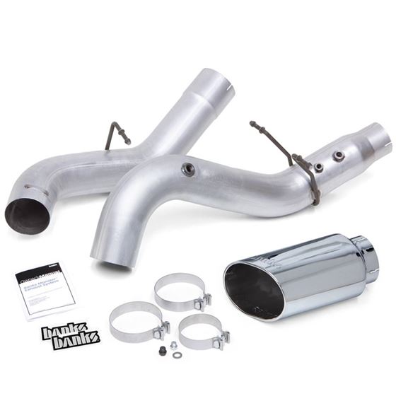 Monster Exhaust System 5-inch Single Exit Chrome Tip 20-23 Chevy/GMC 2500/3500 Duramax 6.6L L5P (489